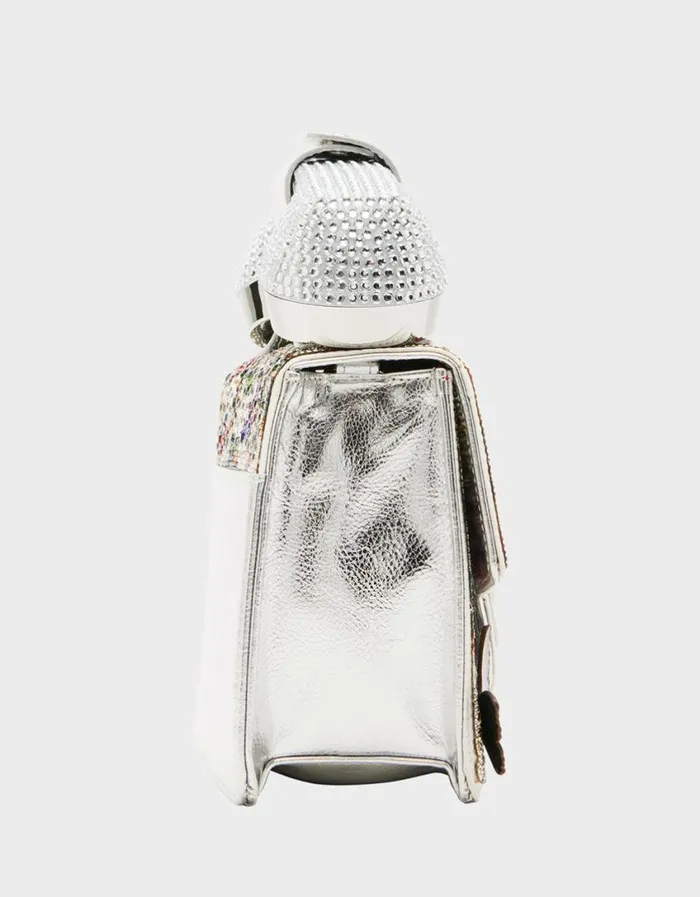 Betsey Johnson Women KITSCH BUTTERFLY PHONE BAG SILVERMULTI Silvermulti Betsey Johnson Women KITSCH BUTTERFLY PHONE BAG SILVERMULTI Silvermulti