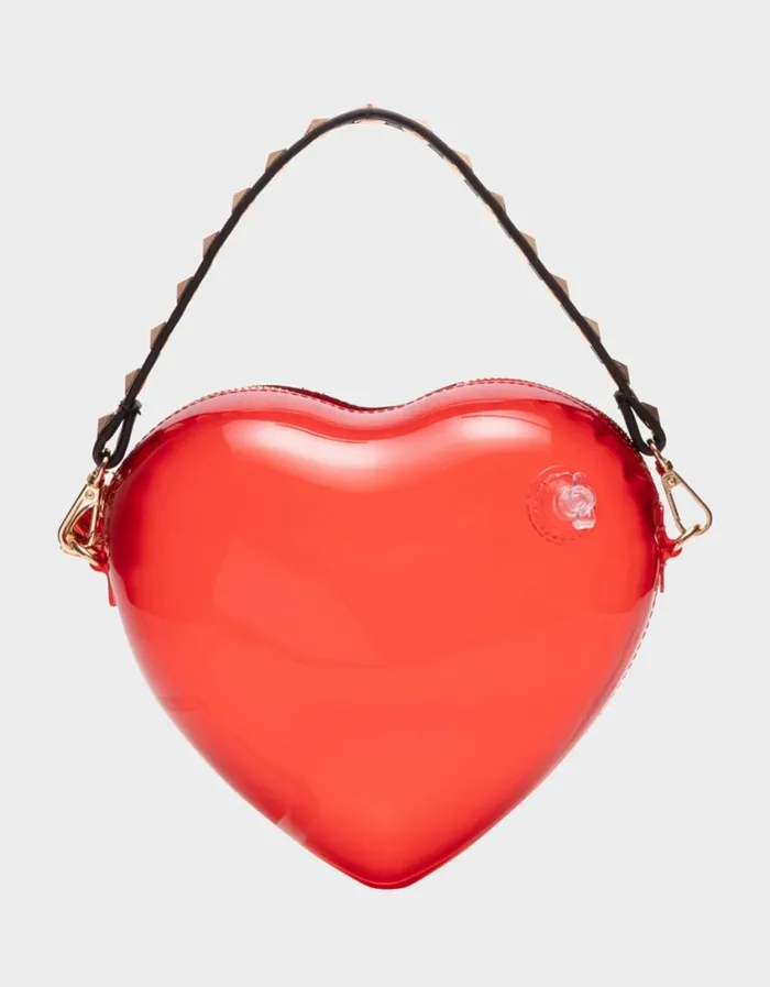 Betsey Johnson Women KITSCH HEART BEAT CROSSBODY RED Red Betsey Johnson Women KITSCH HEART BEAT CROSSBODY RED Red