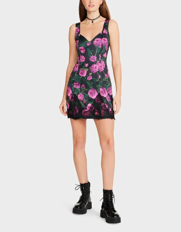 Betsey Johnson Women MEG MINI DRESS BLACK