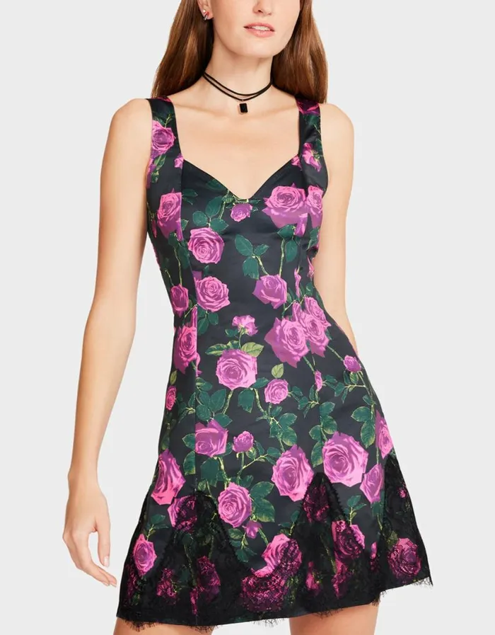 Betsey Johnson Women MEG MINI DRESS BLACK