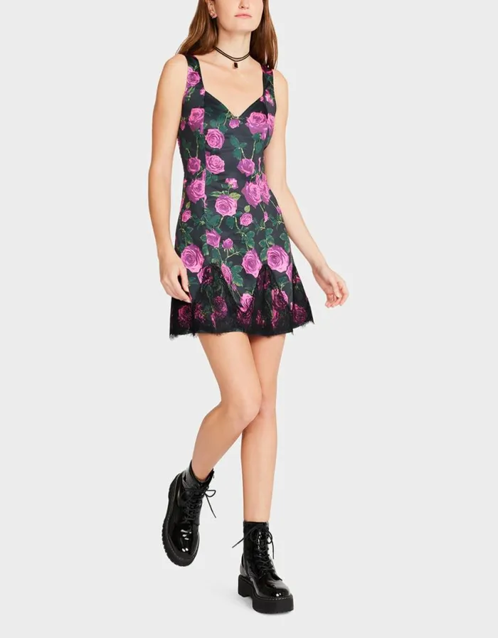 Betsey Johnson Women MEG MINI DRESS BLACK