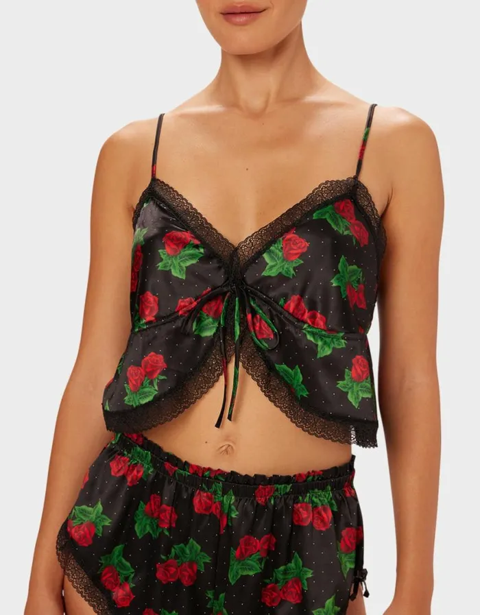 Betsey Johnson Women PARADE BUTTERFLY TOP ROSE Rose