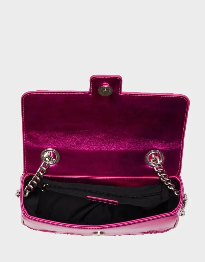 Betsey Johnson Women RODEO RHINESTONES FLAP BAG PINK Pink Betsey Johnson Women RODEO RHINESTONES FLAP BAG PINK Pink