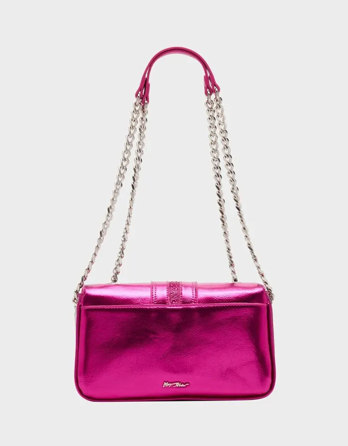 Betsey Johnson Women RODEO RHINESTONES FLAP BAG PINK Pink Betsey Johnson Women RODEO RHINESTONES FLAP BAG PINK Pink