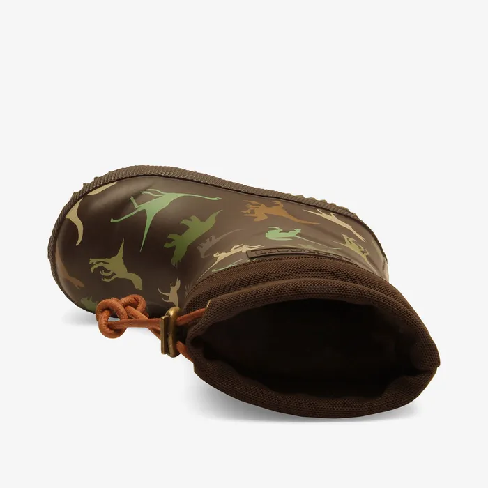 bisgaardshoes Rubber boots BABY thermo brown dino Brown