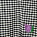 Black and White Gingham Grape Embroidered Halter Swing Dress DressesPlus Unique Vintage Pocket Dresses
