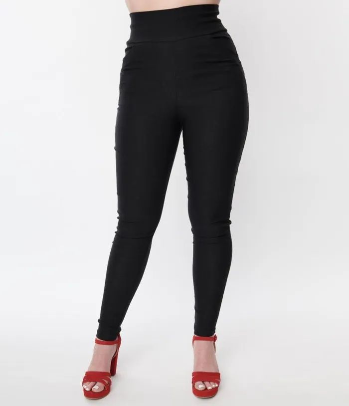 Black Jenny Pants ClothingPlus Unique Vintage Pants