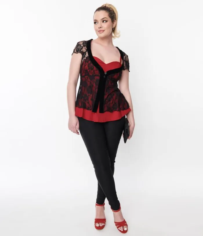 Black Jenny Pants ClothingPlus Unique Vintage Pants