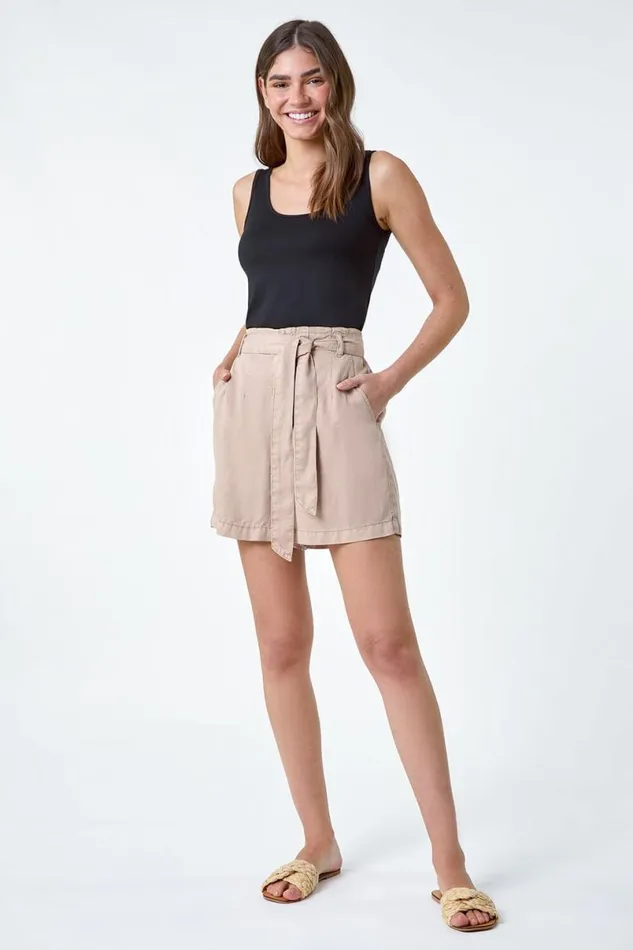 Black Plain Stretch Jersey Vest Top Women Roman Tops