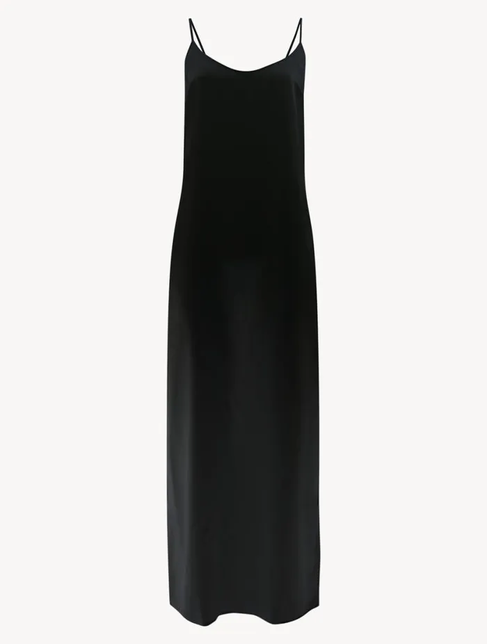 Black Silk Long Slip Sleepwear La Perla Slips and Dresses