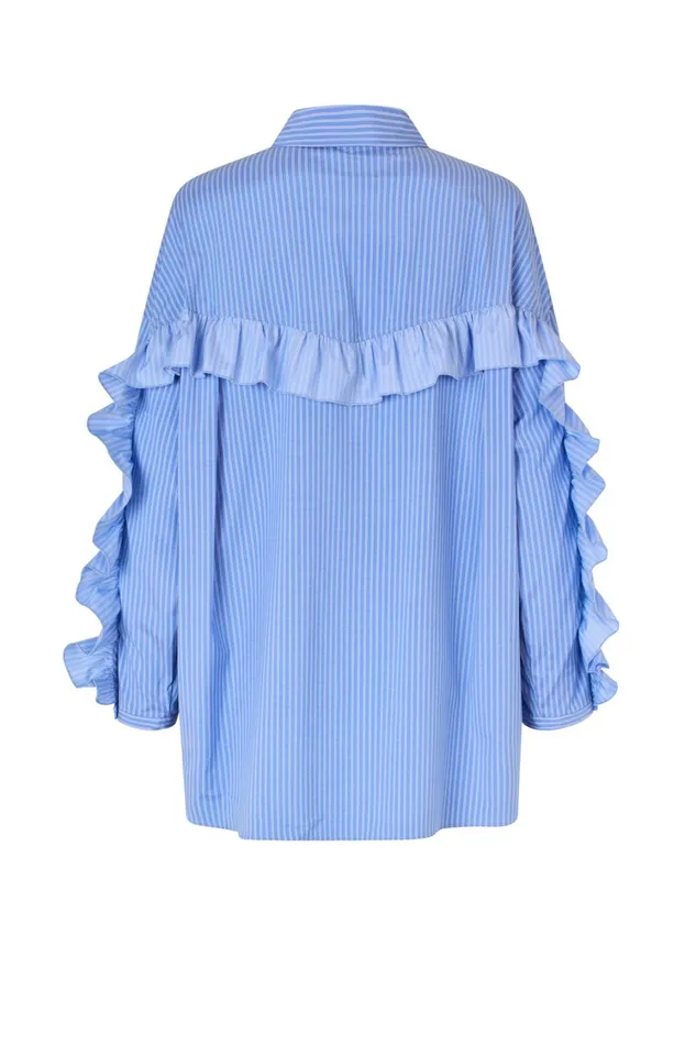 Blooming Shirt 8211 Blue Stripe Women Cras Shirts