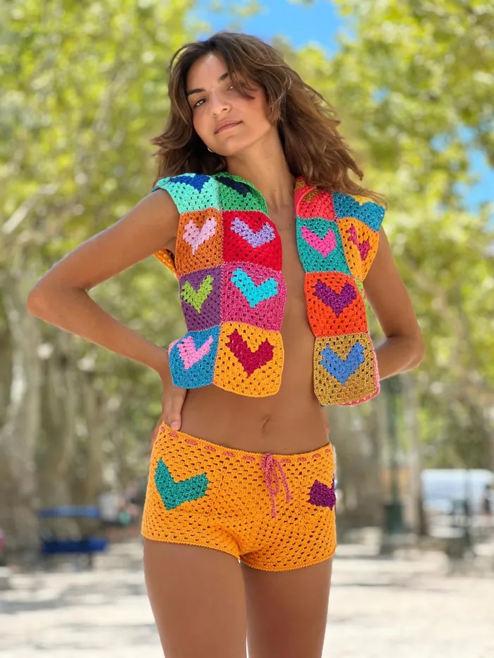 Boleros Women Rose Carmine BOLERO NO SLEEVES MON COEUR MULTICOLORE