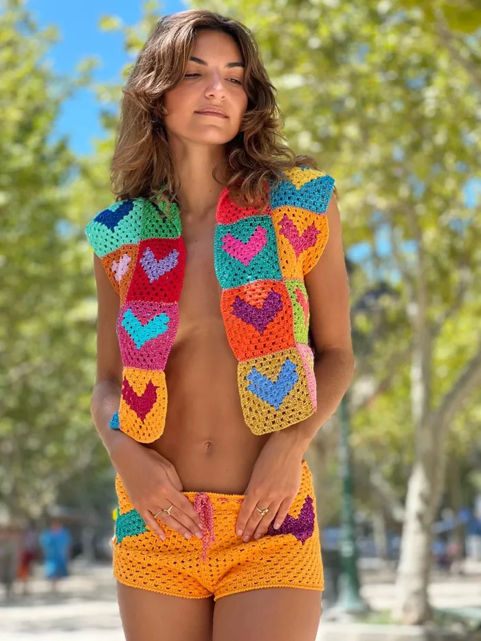 Boleros Women Rose Carmine BOLERO NO SLEEVES MON COEUR MULTICOLORE