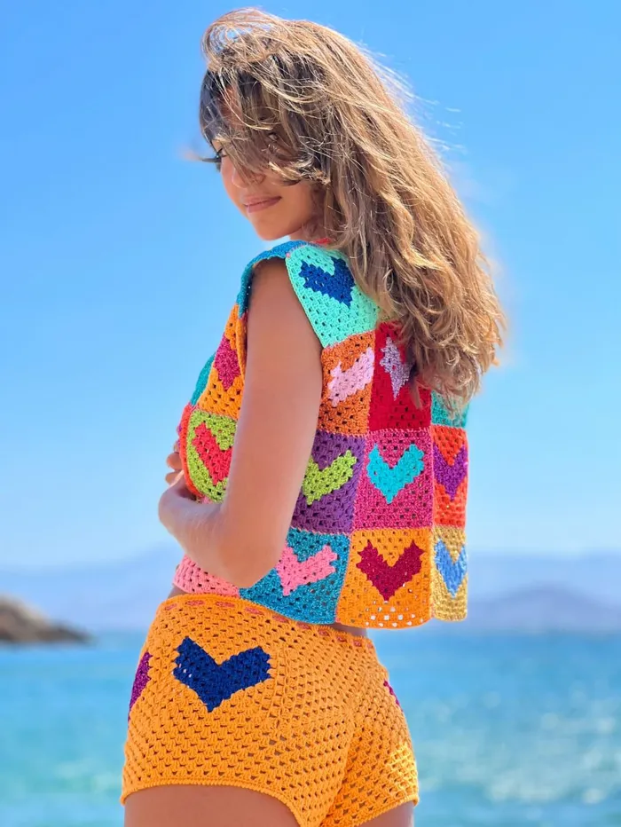 Boleros Women Rose Carmine BOLERO NO SLEEVES MON COEUR MULTICOLORE