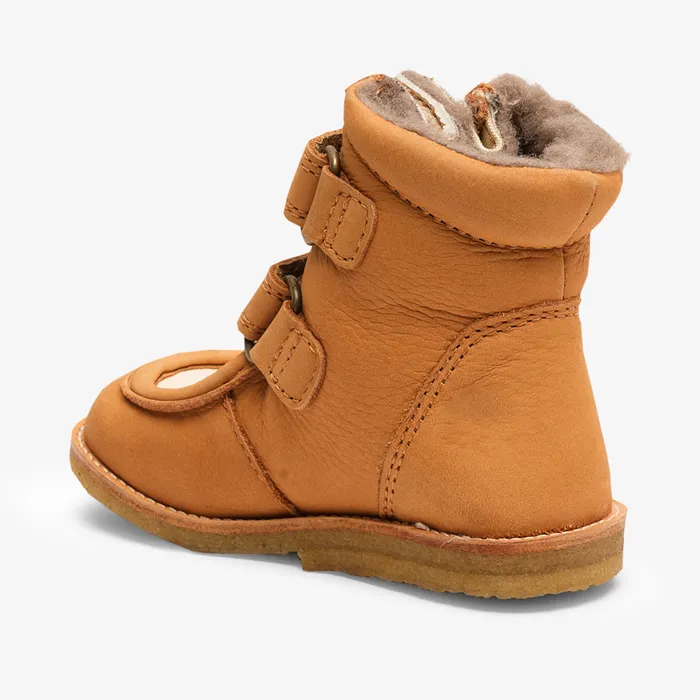 Boots KIDS flor v tex cognac Brown bisgaardshoes