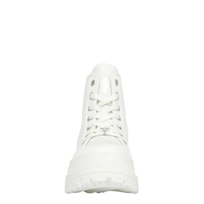 Boots Women Windsor Smith DESERVE WHITE PLATFORM BOOTS