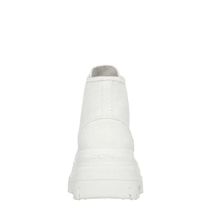 Boots Women Windsor Smith DESERVE WHITE PLATFORM BOOTS