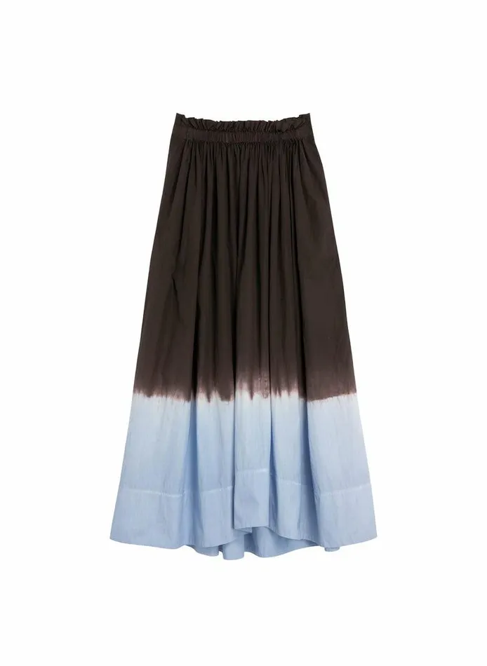Bottoms Women ALC Gina Dip Dye Midi Skirt Sky Bluefudge Bottoms Women ALC Gina Dip Dye Midi Skirt Sky Bluefudge