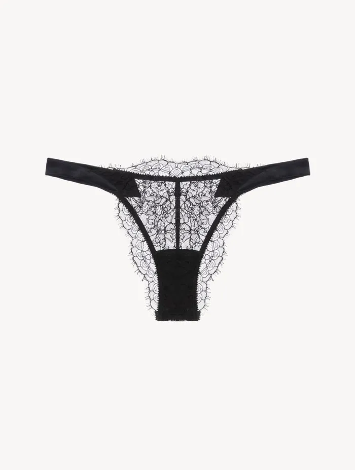 Brazilian Brief In Black Lace Lingerie La Perla Brazilian