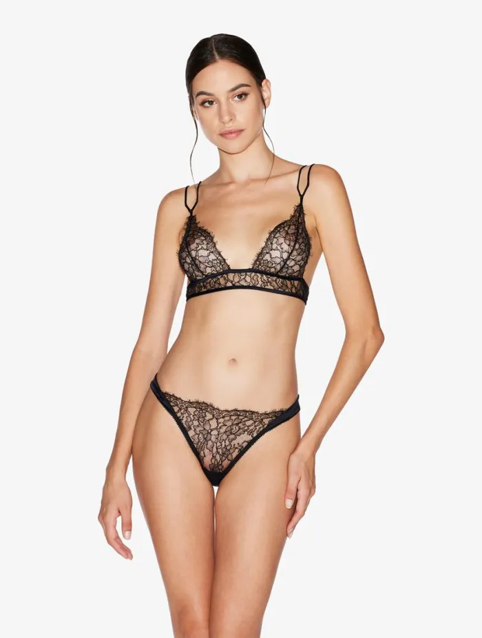 Brazilian Brief In Black Lace Lingerie La Perla Brazilian