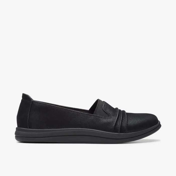 Breeze Sol Black Women Clarks Flats