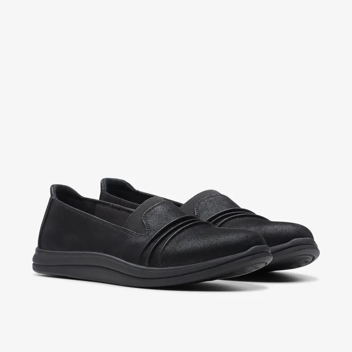Breeze Sol Black Women Clarks Flats