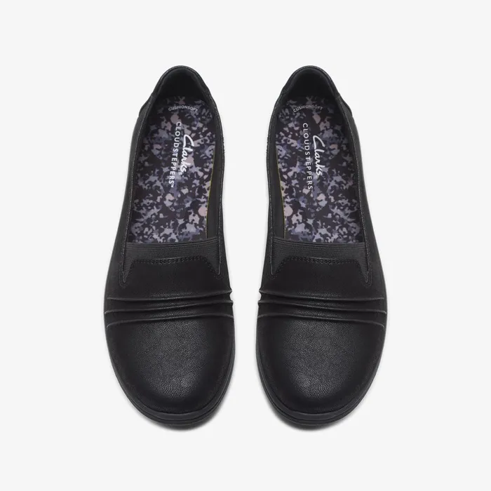 Breeze Sol Black Women Clarks Flats