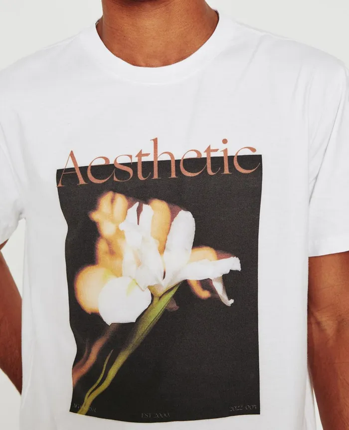 Bryce Crew Aesthetic True White Men AG Jeans Tees Bryce Crew Aesthetic True White Men AG Jeans Tees