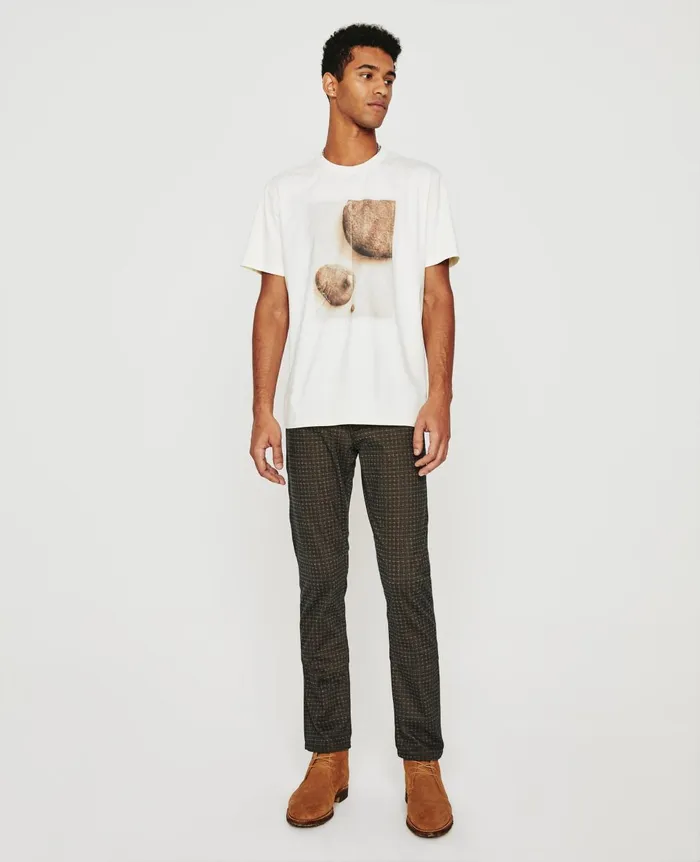 Bryce Crew Renewable Ivory Dust Men AG Jeans Tees Bryce Crew Renewable Ivory Dust Men AG Jeans Tees