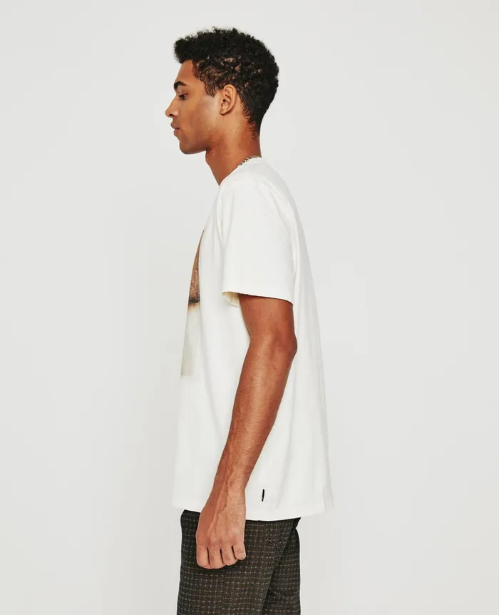Bryce Crew Renewable Ivory Dust Men AG Jeans Tees Bryce Crew Renewable Ivory Dust Men AG Jeans Tees