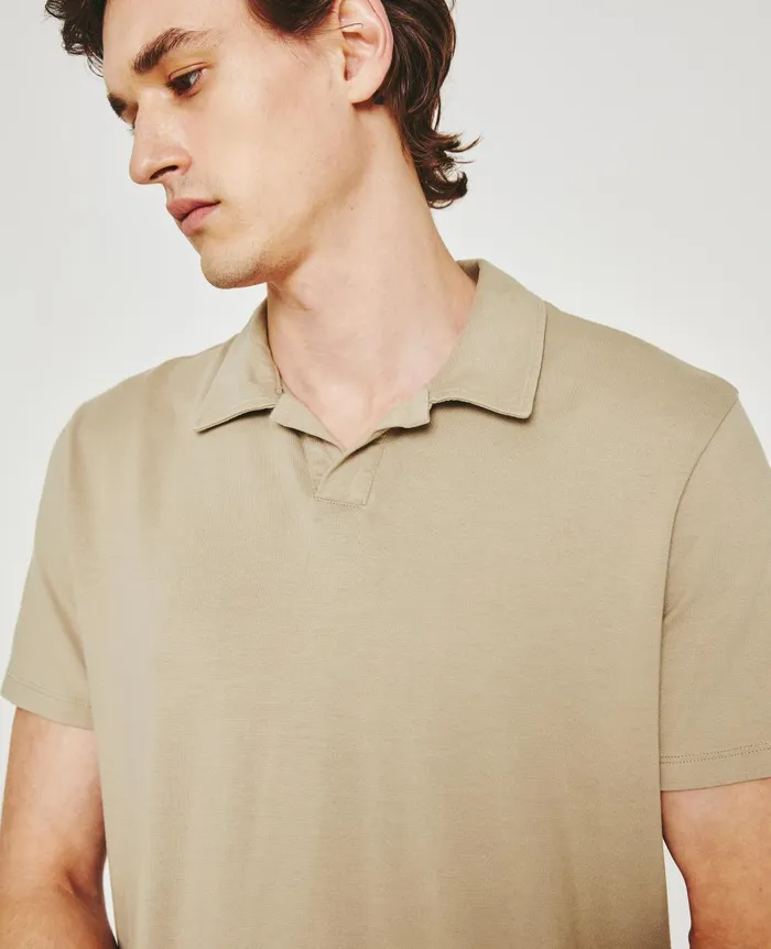 Bryce Johnny Collar Dry Dust Men AG Jeans Polos Bryce Johnny Collar Dry Dust Men AG Jeans Polos