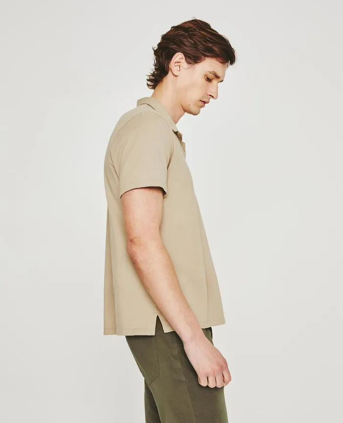 Bryce Johnny Collar Dry Dust Men AG Jeans Polos Bryce Johnny Collar Dry Dust Men AG Jeans Polos