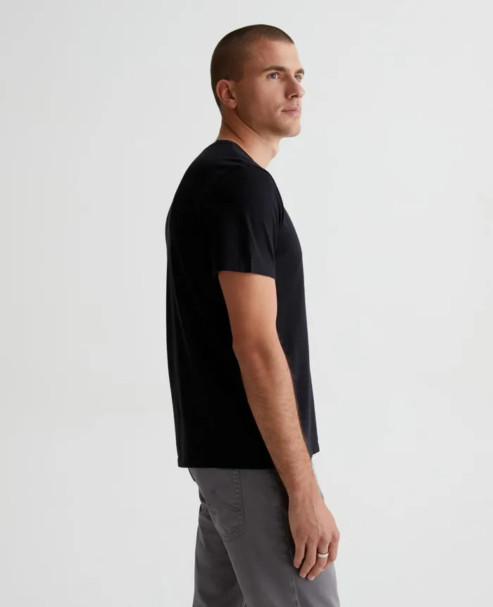 Bryce Vee True Black Men AG Jeans Tees Bryce Vee True Black Men AG Jeans Tees