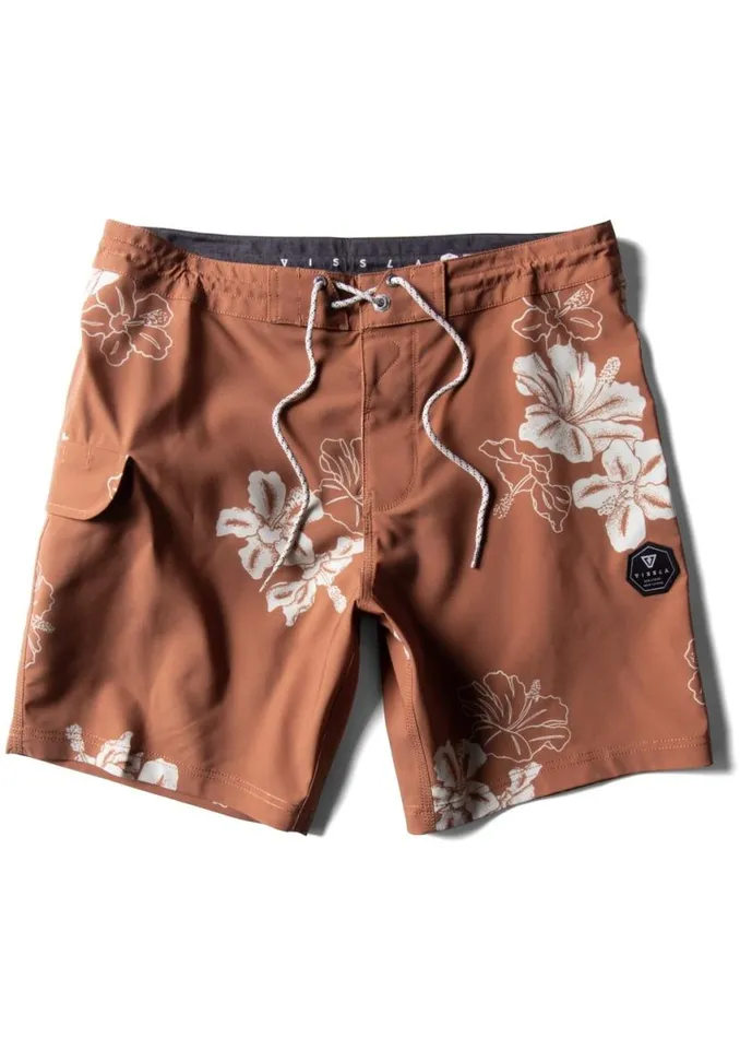 Byebiscus 175quot Boardshort Terracotta Men Vissla Boardshorts
