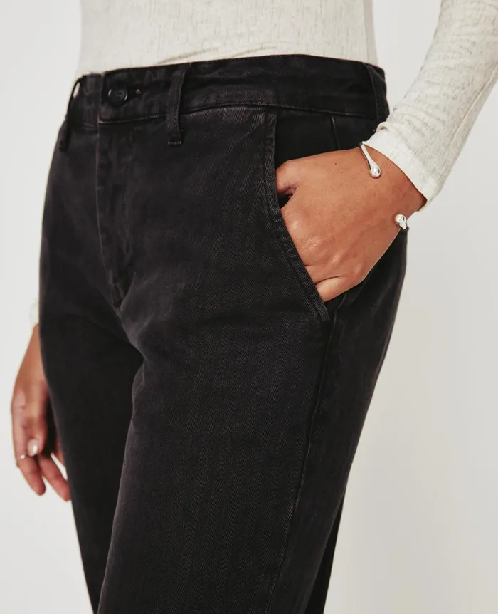Caden Sulfur Black Women AG Jeans Pants Caden Sulfur Black Women AG Jeans Pants