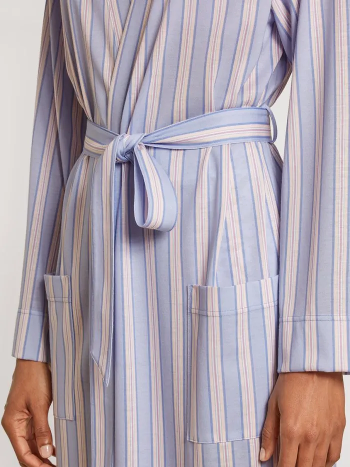 CALIDA Bathrobes Women Kimono Length 120cm Provence Blue