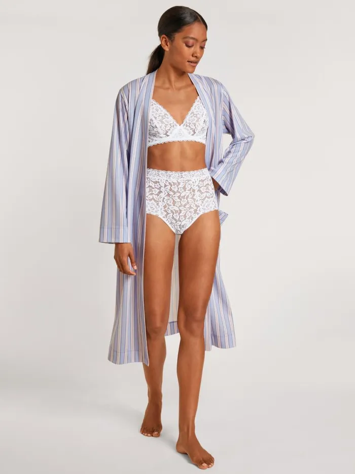CALIDA Bathrobes Women Kimono Length 120cm Provence Blue