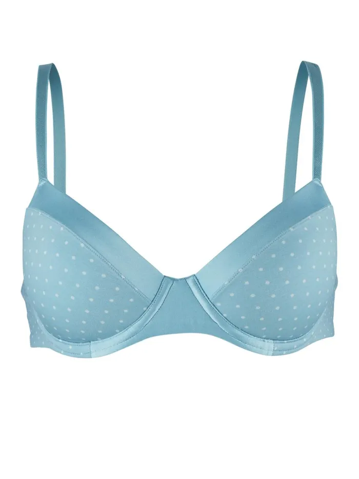 CALIDA Bras Women Underwired Bra Blue Satin