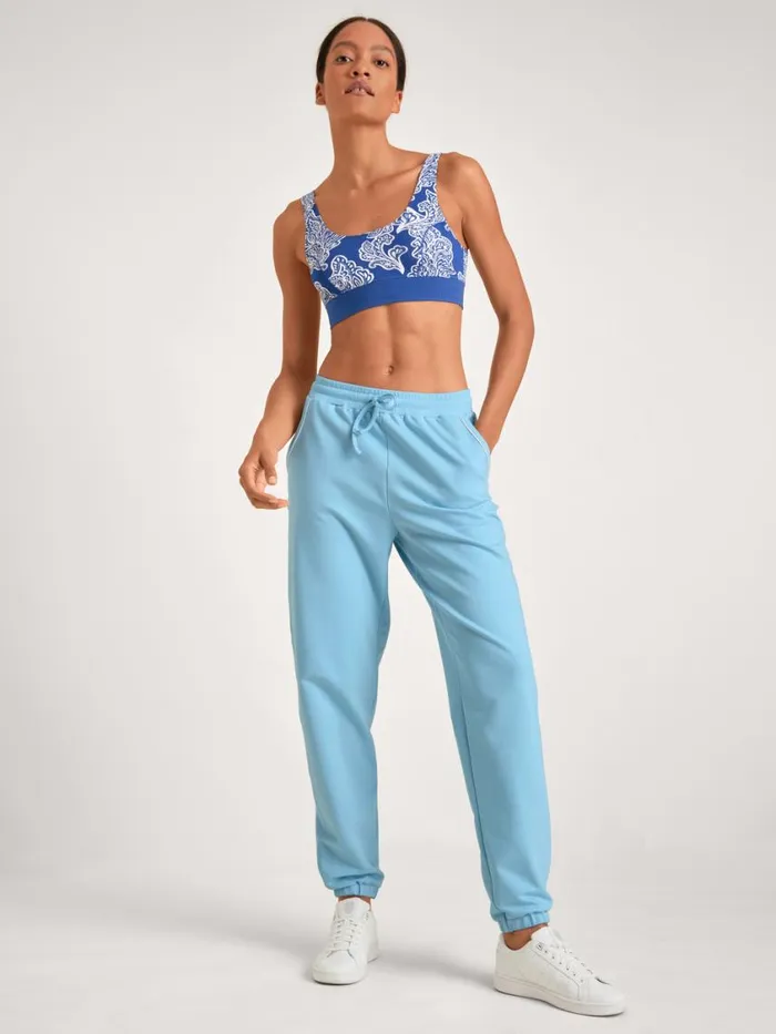 CALIDA Pants Women Pants With Side Pockets Placid Blue