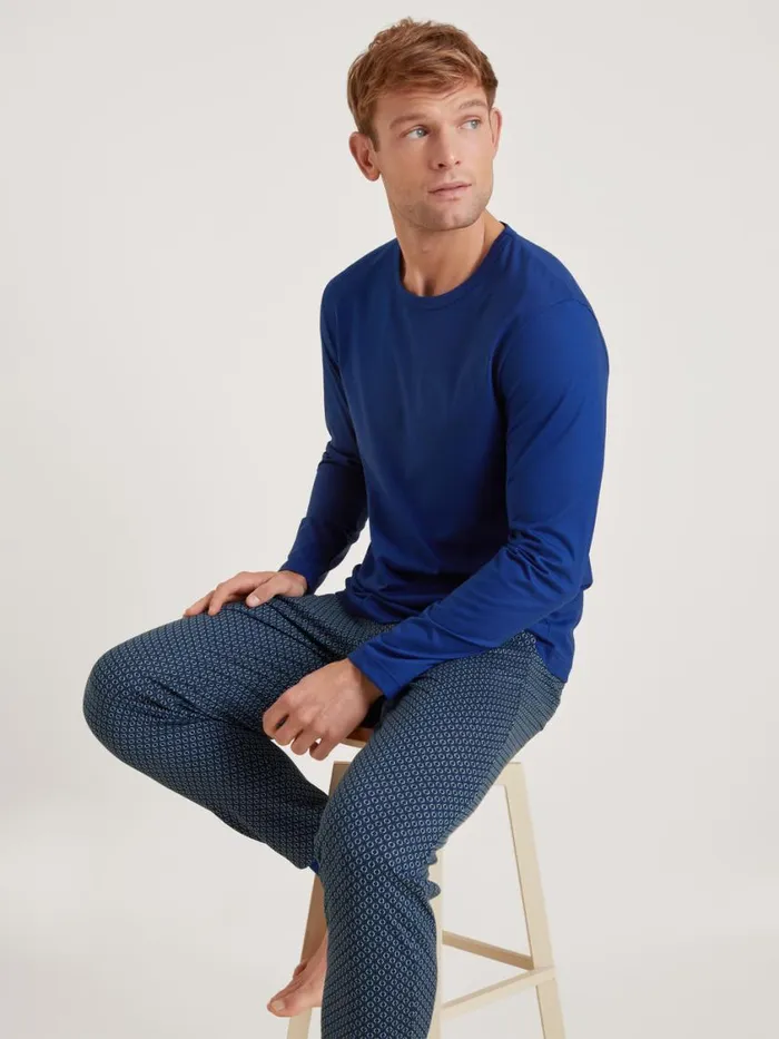 CALIDA Pyjama Pants Men Pants Sodalite Blue