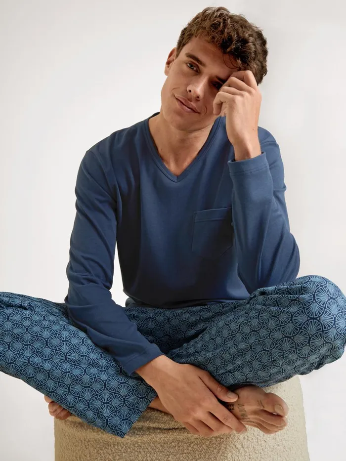 CALIDA Pyjamas Men Pyjama Insignia Blue