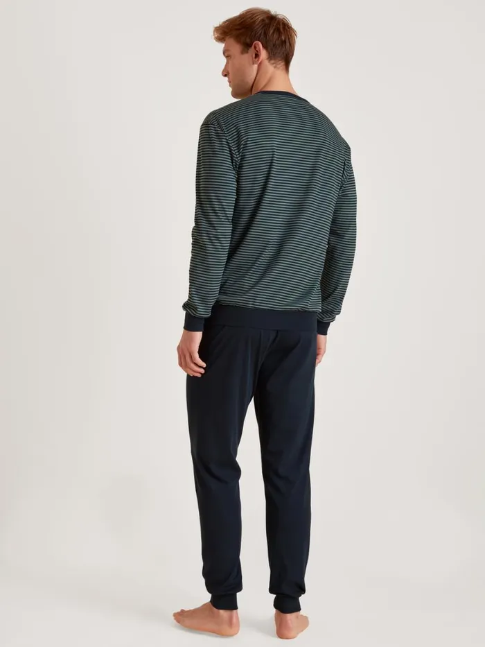 CALIDA Pyjamas Men Pyjama With Cuff Dark Glen