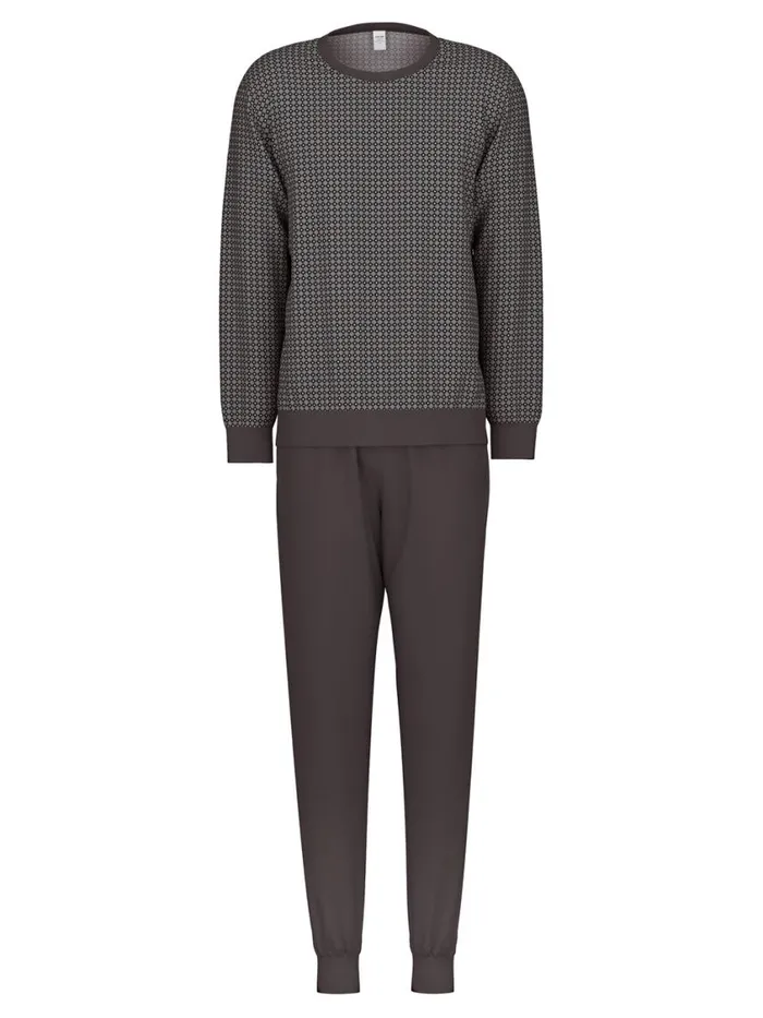 CALIDA Pyjamas Men Pyjama With Cuff Shale Grey