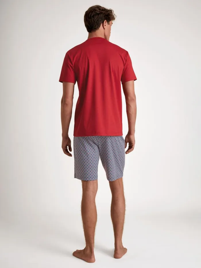 CALIDA Pyjamas Men Short Pyjama Amaranth