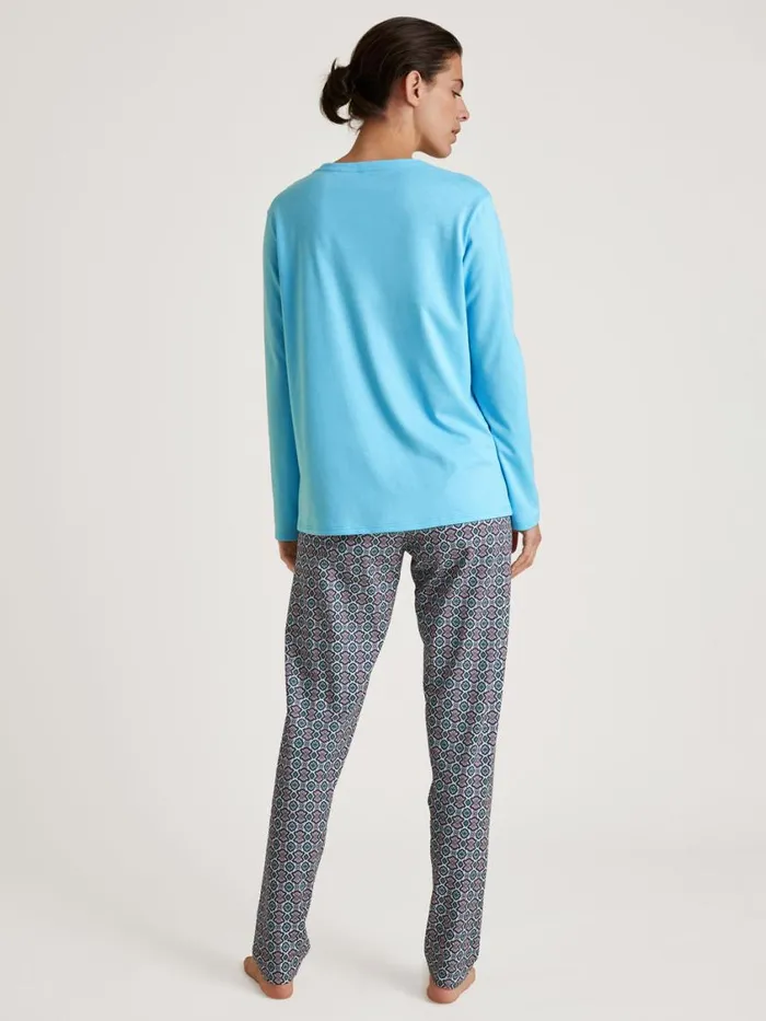 CALIDA Pyjamas Women Pyjama Blue Topaz