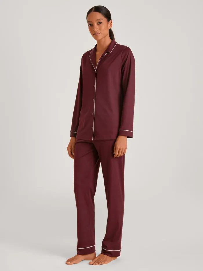CALIDA Pyjamas Women Pyjama Buttoned English Red
