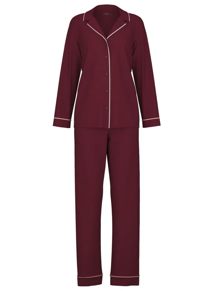 CALIDA Pyjamas Women Pyjama Buttoned English Red