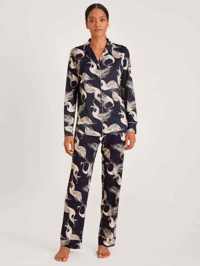 CALIDA Pyjamas Women Pyjama Eclipse Blue
