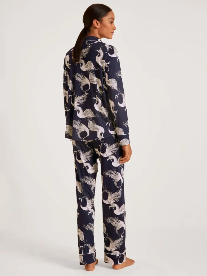 CALIDA Pyjamas Women Pyjama Eclipse Blue