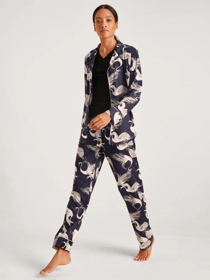 CALIDA Pyjamas Women Pyjama Eclipse Blue